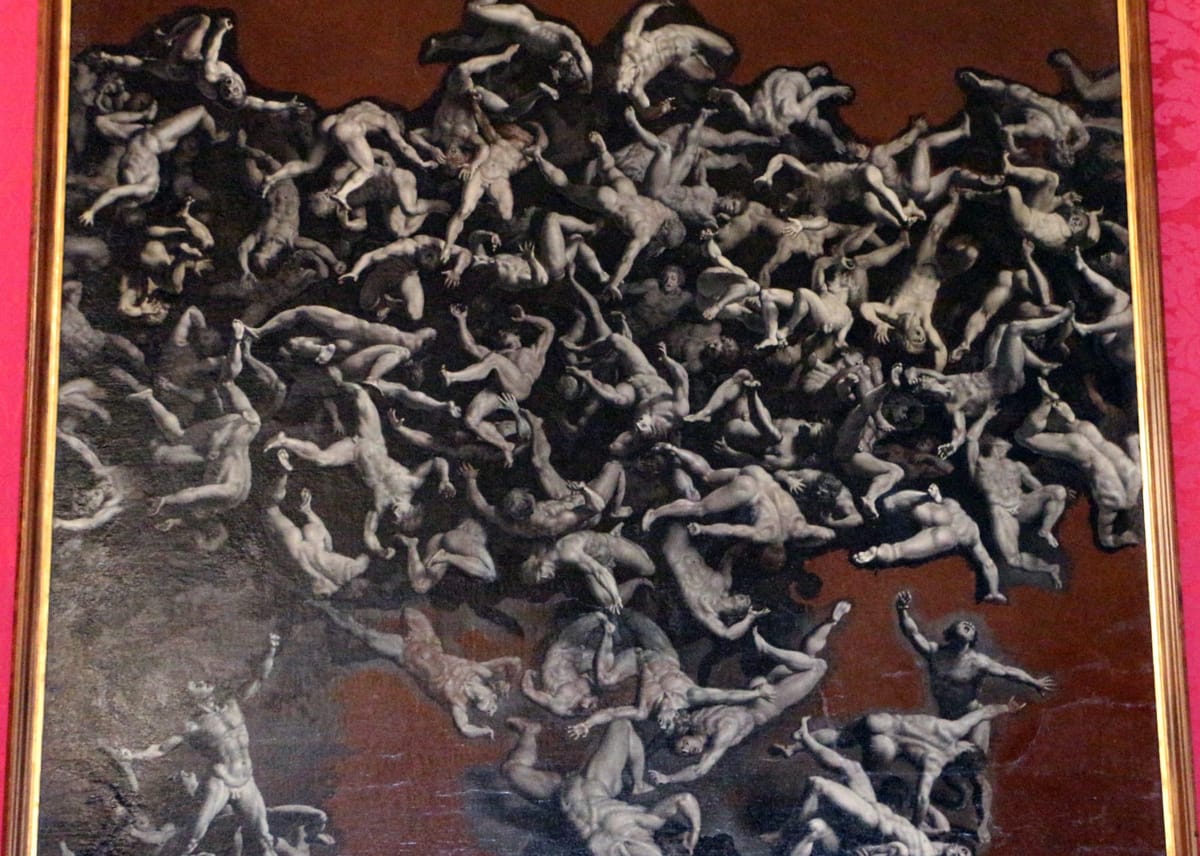 Andrea Commodi, "Der Fall der rebellischen Engel" ("La caduta degli angeli ribelli"), Francesco Bini, CC BY-SA 4.0, via Wikimedia Commons